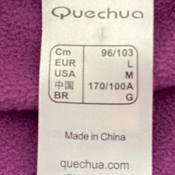 QUECHUA PLUM COLOURED WOMEN'S ANORAK JACKET, SIZE M - Picture 3 of 5